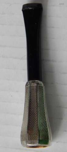 Zigarrillospitze mit Ebenholz-Mundstück,925er Silber