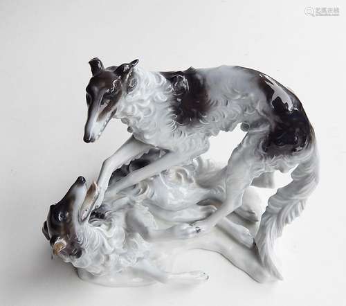 "Spielende Windhunde",Rosenthal Porzellanfigur,Ent...