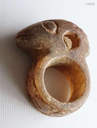 Anhänger,wohl Jade,Länge ca.4,3cm