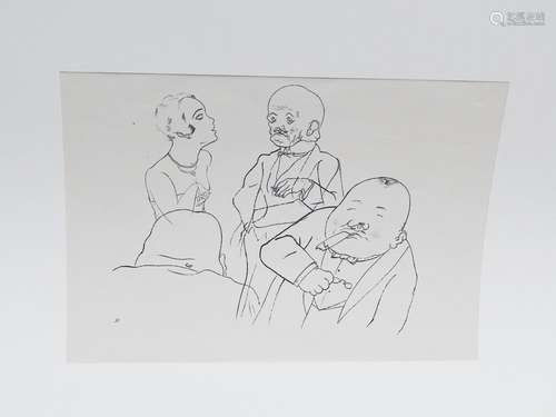 George Grosz (1893-1959),"Hochfinanz", Original Li...