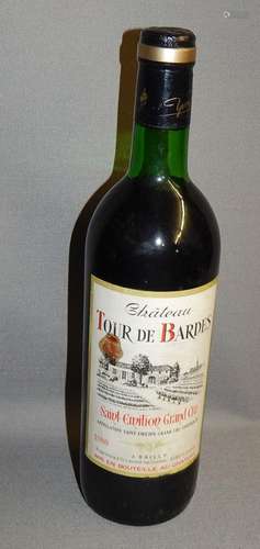 Flasche Rotwein "Chateau Tour de Bardes",1980,Gran...