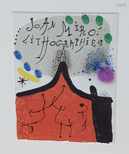 Joan Miro (1893-1983) "Komposition",Original Farbl...