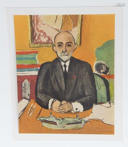 Henri Matisse(1869-1954)"Portrait",Farblithographi...