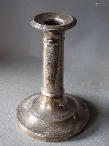 Kerzenleuchter,Sterling Silber,Höhe ca.14cm,wohl gefüllt,bru...