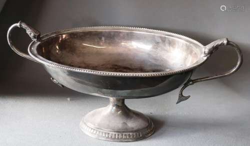 Große Henkelschale,silver plated,ca.42,5x23,5x19,5cm (Breite...