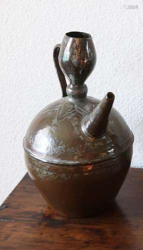 Große, bauchige Kanne,Kupfer,Höhe ca.32cm