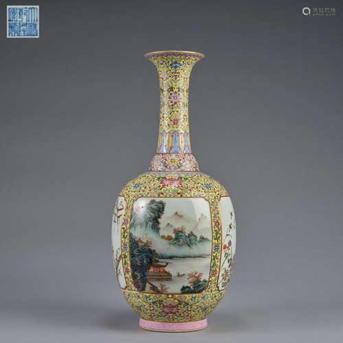 A vase,Qing dynasty,Qianlong period