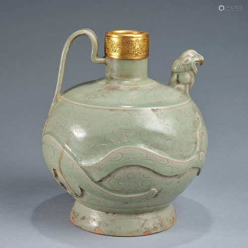 A 'Yaozhou' celadon-glazed pot, Song dynasty