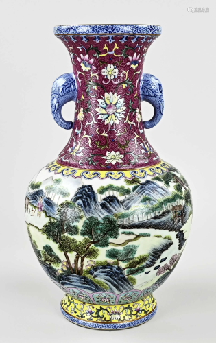 Chinese vase, H 33.5 cm.