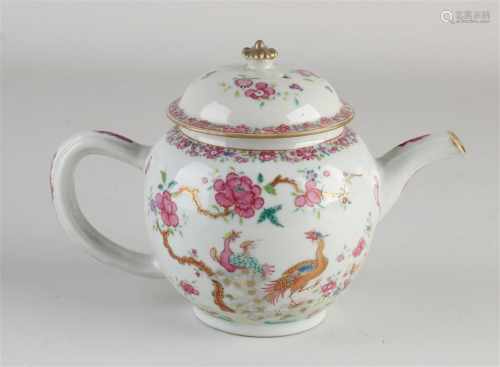 18th Century Chinese Family Rose Teapot