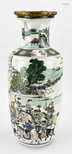 18th - 19th century Chinese vase, H 47 cm.