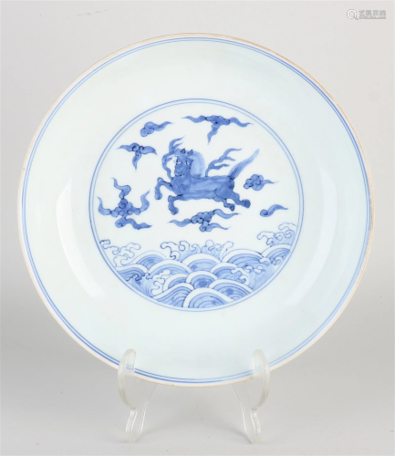 Chinese plate Ã˜ 21.2 cm.