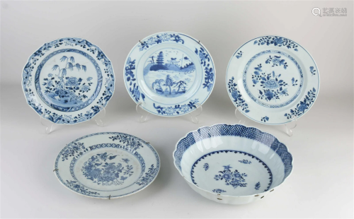 Five parts 18th century Chinese porcelain