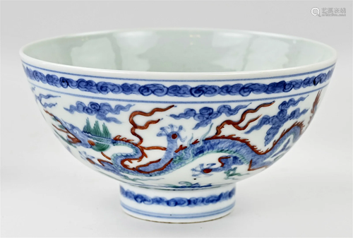 Chinese Ducai bowl Ã˜ 16.5 cm.