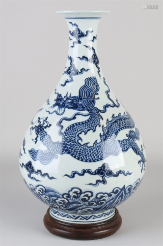 Chinese vase on console