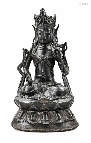 Antique Chinese Buddha figure, H 22 cm.