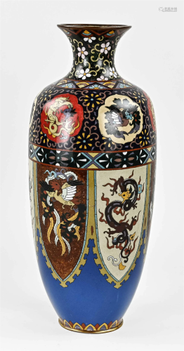 Japanese cloisonne vase, 1880