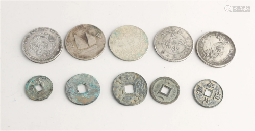Ten Ancient Chinese Coins