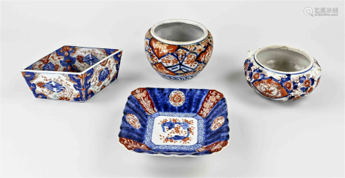 Lot Imari porcelain (4x)
