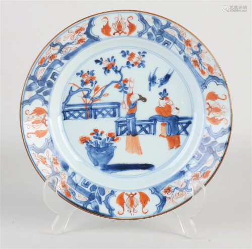 18th century Chinese Imari plate, Ã˜ 21.3 cm.