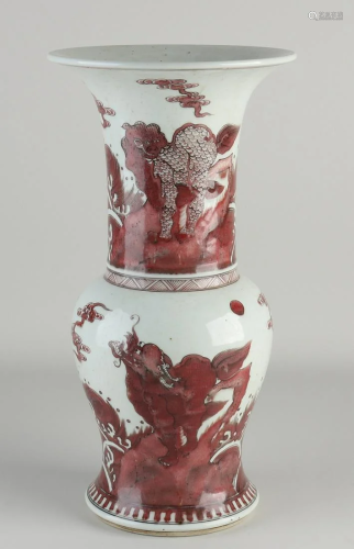Chinese vase, H 36.5 cm.