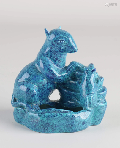 Chinese inkwell with rats