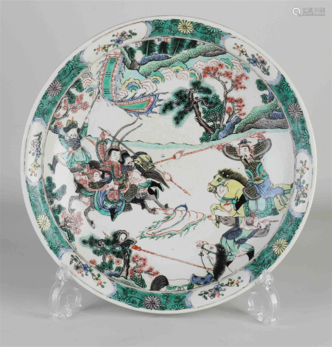 Chinese Familie Verte dish Ã˜ 28.5 cm.