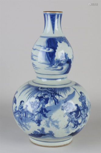 Chinese knob vase, H 34.5 cm.