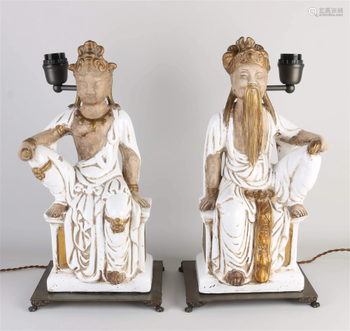 Two Chinese (vase) lamps