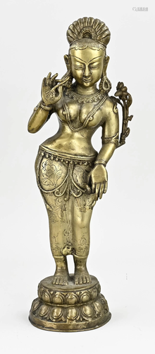 Nepalese Buddhist figure, H 44 cm.