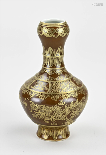 Chinese knob vase, H 11.8 cm.