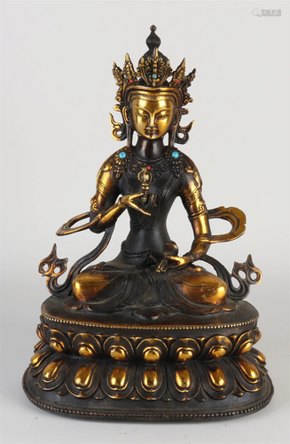 Bronze Buddha, H 32 cm.