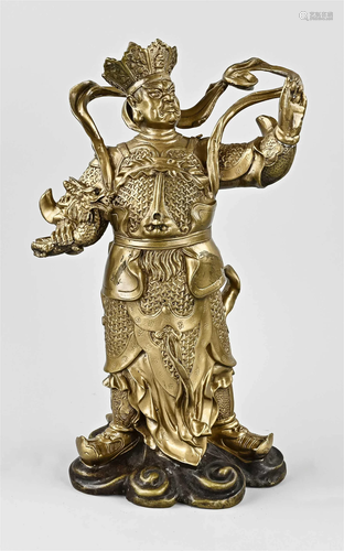 Chinese bronze figure, H 38 cm.