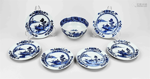 Lot 18th century Chinese porcelain (7x)