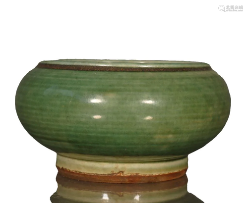 A Lovely Green-Glazed Pot