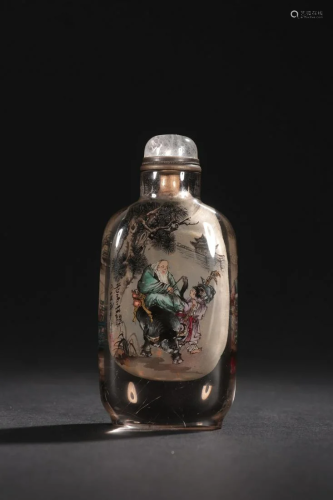 A Delicate Crystal Inside Painting Snuff Bottle