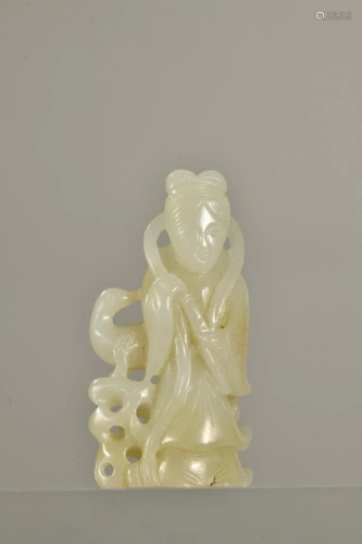 A Fine Hetian Jade Figures Ornament