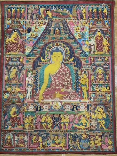 A Fine and Big Tibetan Thangka