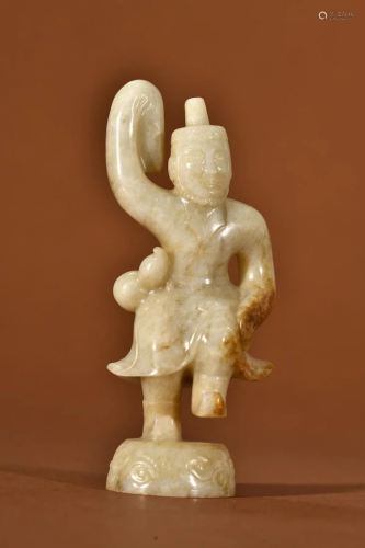 A Top Jade Carved 'Figure' Ornament