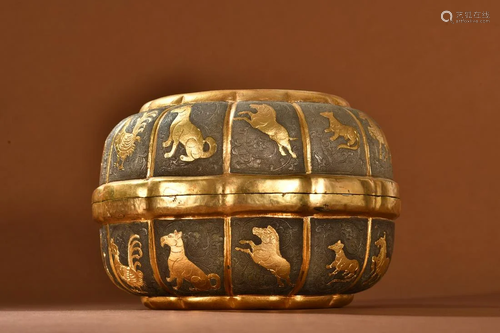 A Fine Gilt-Silver Box