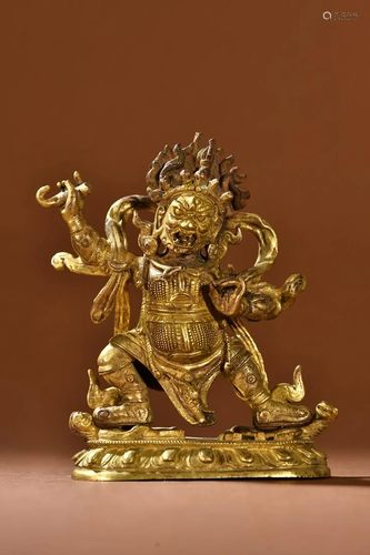 A Fine Gilt-bronze Figure of Buddha