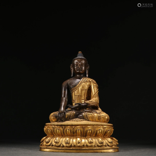 A Fine Gilt-bronze Figure of Buddha