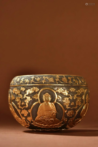 A Fine Gilt-bronze Pot