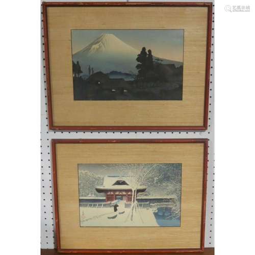 (2) Kawase and Takahashi Japanese Woodblock Prints