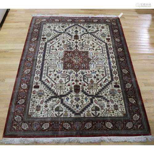 Vintage and Finely Hand Woven Carpet