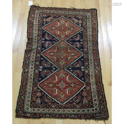 Antique And Finely Hand Woven Kazak Style Carpet.