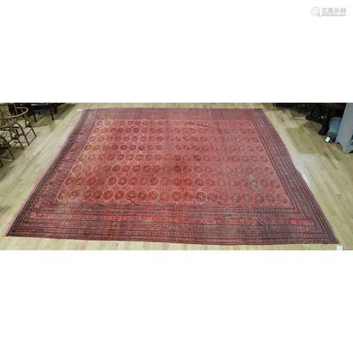 Vintage and Finely Hand Afghan Turkoman Carpet.