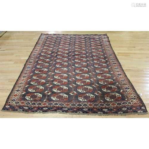 Antique And Finely Hand Woven Bokhara Style Carpet