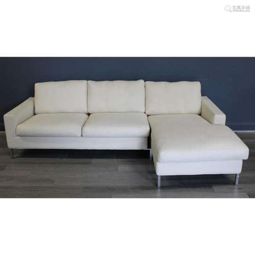 Eilersen Midcentury Style White Sectional