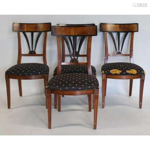 Four Biedermeier Style Chairs